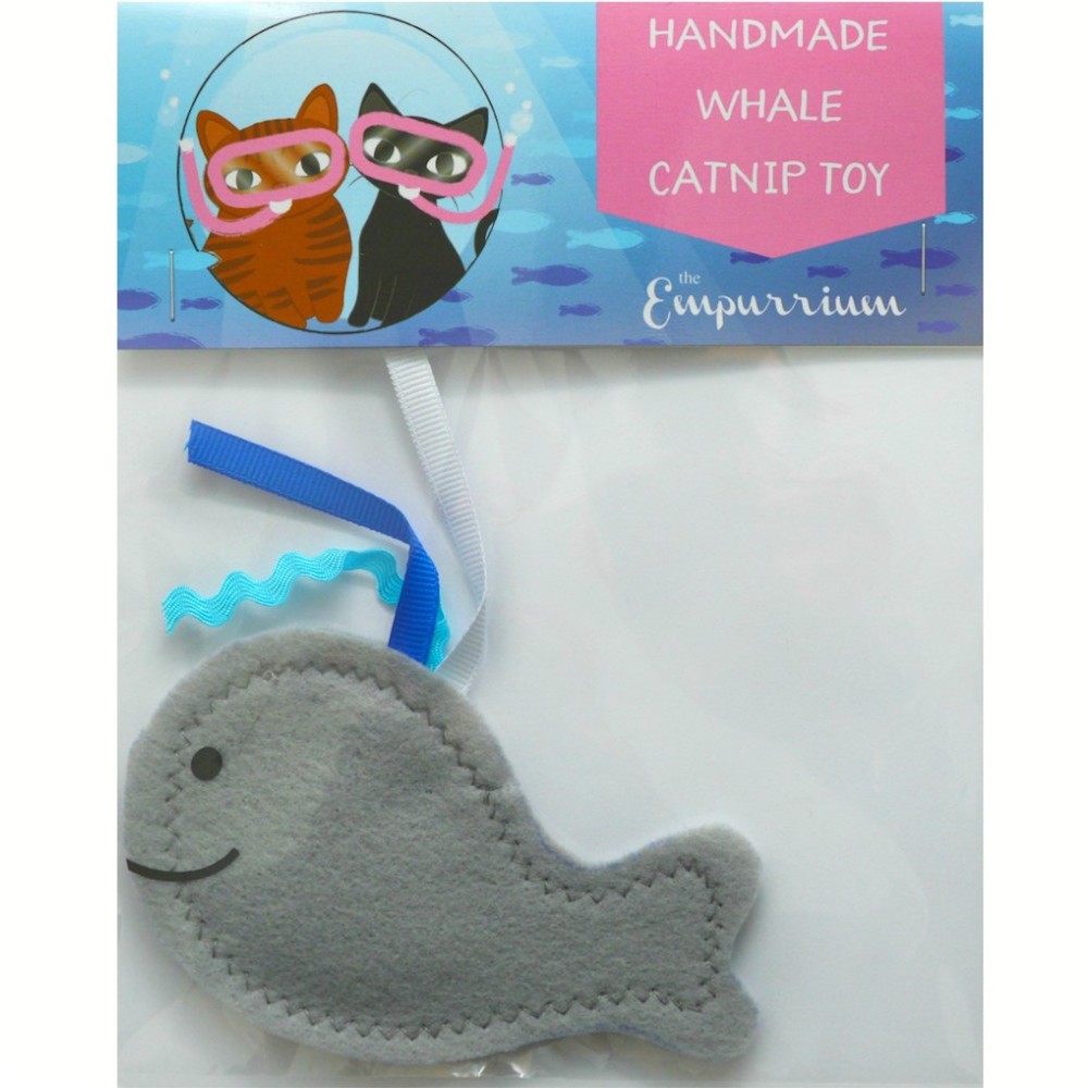 Handmade Whale Catnip Toy